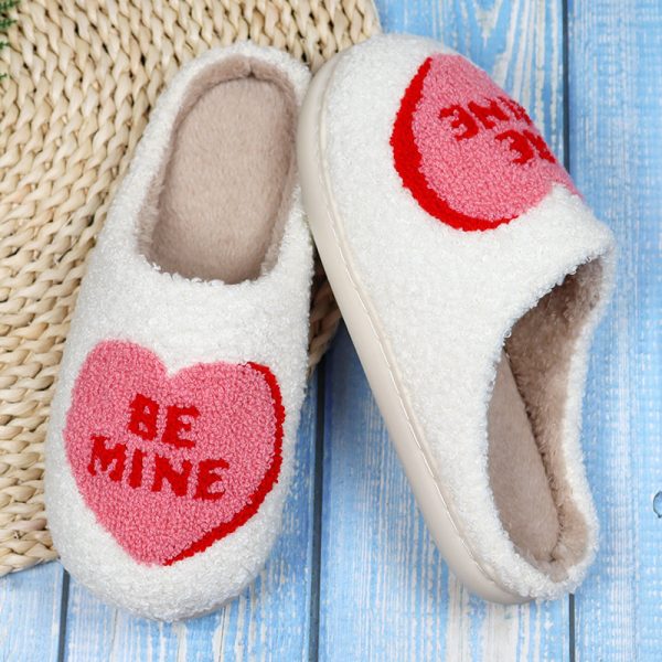 Valentine's Day Love Cotton Slippers - Image 4