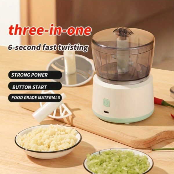 White Multi-functional Food Processor, Simple Appearance And Versatile, Multi-functional Integration, Good Helper In The Kitchen. - Image 3