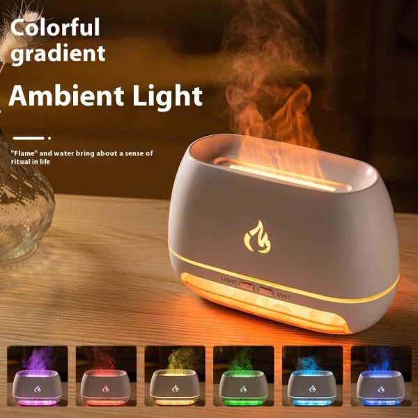 Simulated Flame Wood Grain Essential Oil Aromatherapy Machine - Image 7