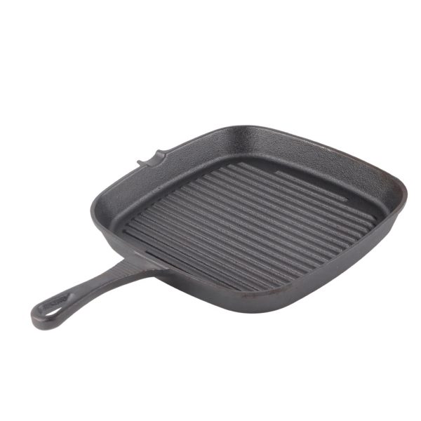 Cast Iron Steak Frying Pan Food Meals Gas Induction Cooker Cooking Pot Kitchen Cookware - Image 2