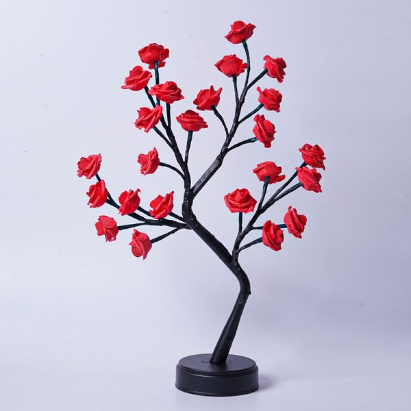 Table Lamp Flower Tree Rose Lamps Fairy Desk Night Lights USB Operated Gifts For Wedding Valentine Christmas Decoration - Image 10