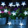 Solar Powered Star Fairy String LED Lights Waterproof Xmas Garden Outdoor Decor