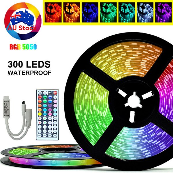 20M 5050 RGB LED Strip Light Waterproof IP65 12V 44 KEY IR CONTROLLER In  Outdoor - Image 6