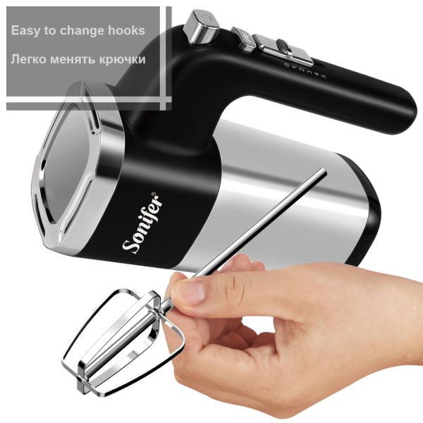 5 Speeds 500W High Power Electric Food Mixer Hand Blender Dough Blender Egg Beater Hand Mixer For Kitchen 220V - Image 2