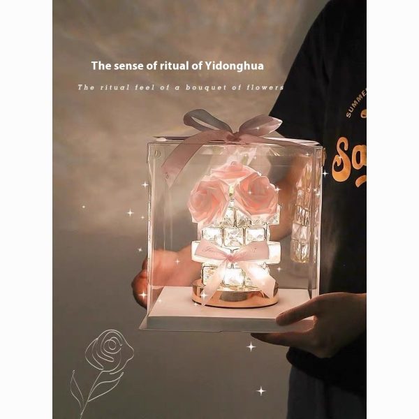 520 Gift Rose Cube Atmosphere Table Lamp - Image 3
