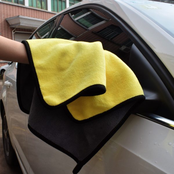 Two-color Couble-sided Car Dual-use Cleaning Car Wash Towel - Image 2