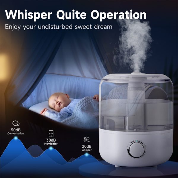 3L Mechanical Humidifier  Low Water Level Protection BPA Free - Image 4