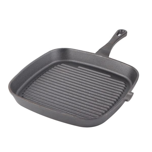 Cast Iron Steak Frying Pan Food Meals Gas Induction Cooker Cooking Pot Kitchen Cookware - Image 6