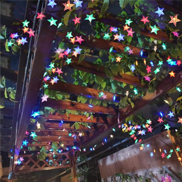 Solar Powered Star Fairy String LED Lights Waterproof Xmas Garden Outdoor Decor - Image 7